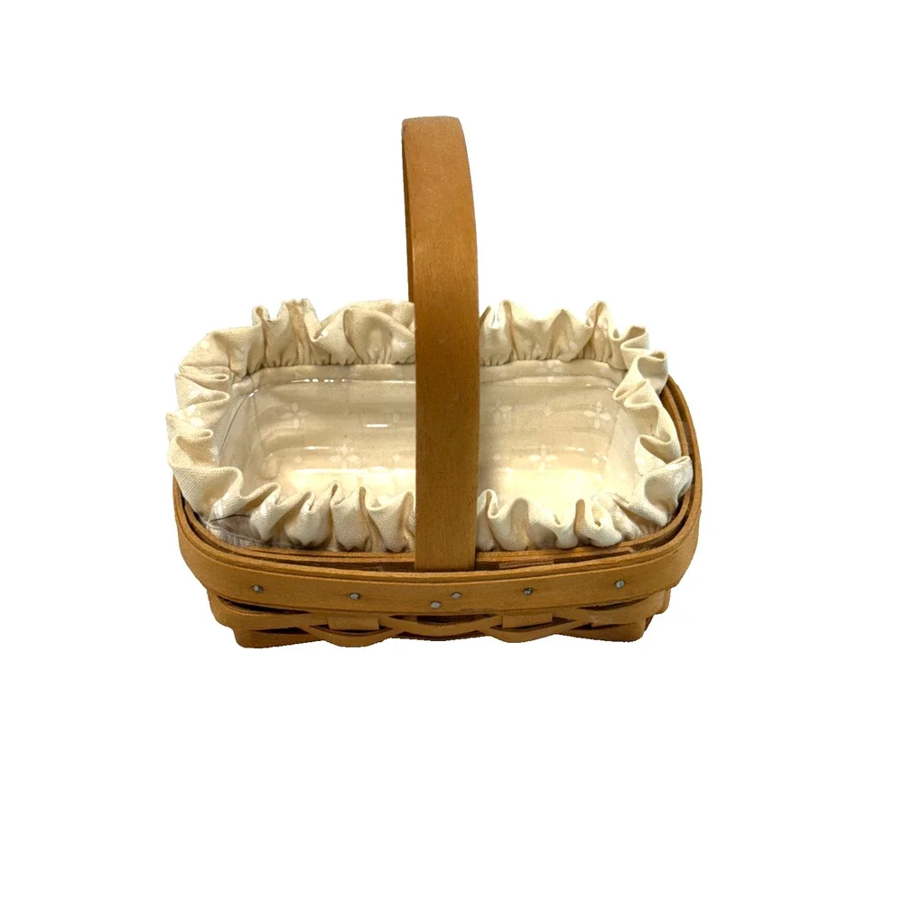 1996 Longaberger Horizon of Hope Basket w/Cream Liner & Protector‎ USA Vintage